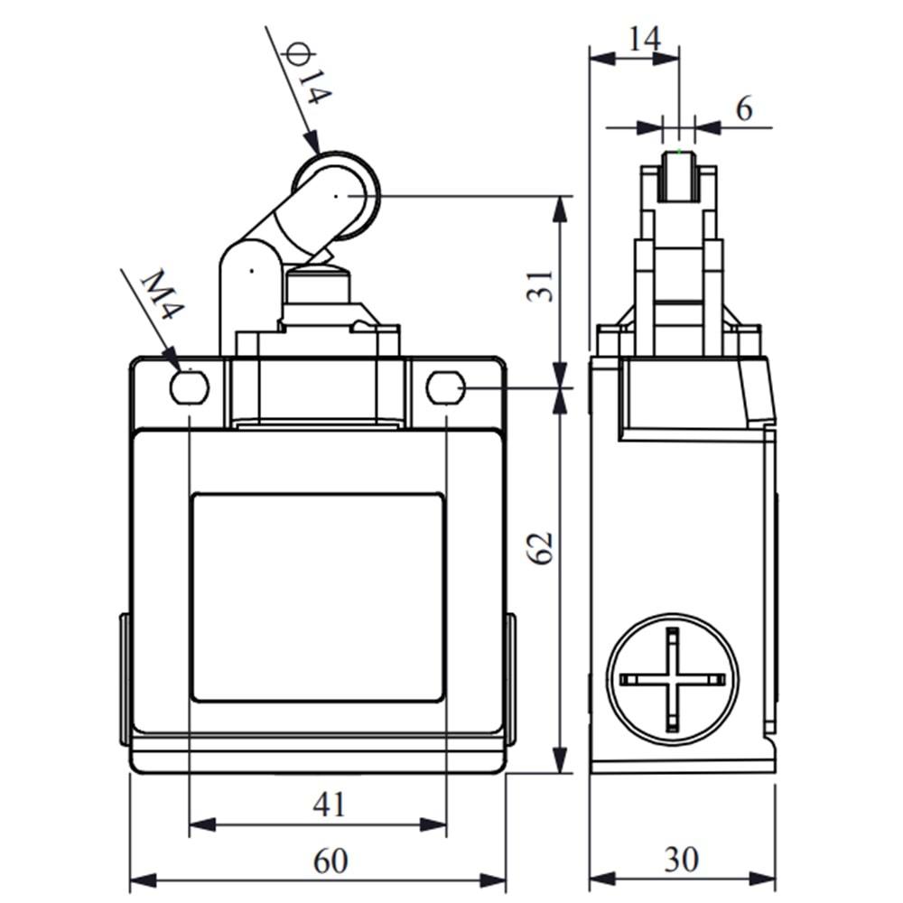 EMAS L53K13MIM311 (METAL-1NO/1NC,MAKARA,SINIR SİVİC)