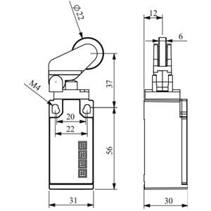 EMAS L5K25MIP211 (PLASTİK-1NO/2NC,MAKARA,SINIR SİVİC)