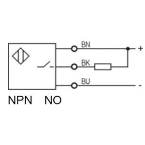 Lanbao LE50TSN08DNO ,Kübik/8mm NPN-NO 3-Kablo Endüktif Sensör